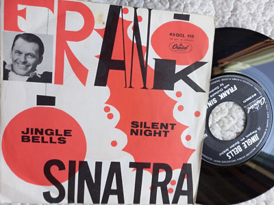 FRANK SINATRA JINGLE BELLS SILENT NIGHT ITALY 45 7'' EX++/EX++