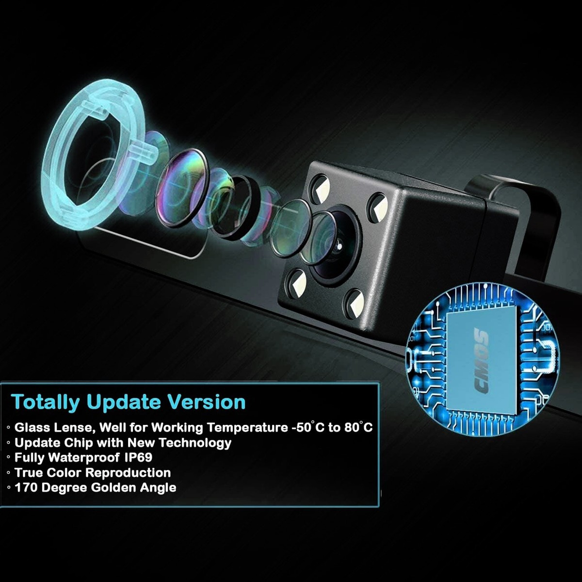 New License Plate Backup Camera for Dual XDCPA10BT XDVD276BT