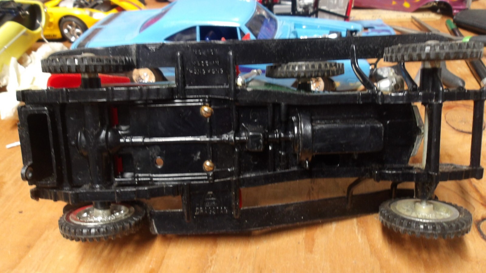 Vintage- Original 1920's Cragstan Bugatti, 1960's Plastic Toy Car