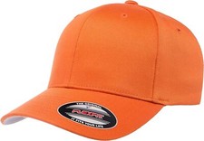 Flexfit Men's Athletic Baseball Fitted Cap Small-Medium, Orange