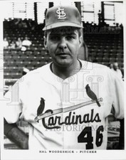 1966 Press Photo St. Louis Cardinals baseball pitcher Hal Woodeshick - kfx03443