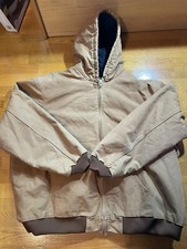 Carhartt Jacket 100% Cotton Shell Full Zip Hooded Men’s Sz 4XL Tall Made In USA