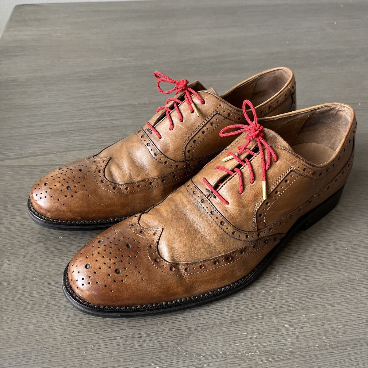 Johnston & Murphy Men\'s Gray and Off White Conrad Wingtip Oxford Suede Shoes Johnston & Murphy Suede Oxfords – Patrick James main image 3