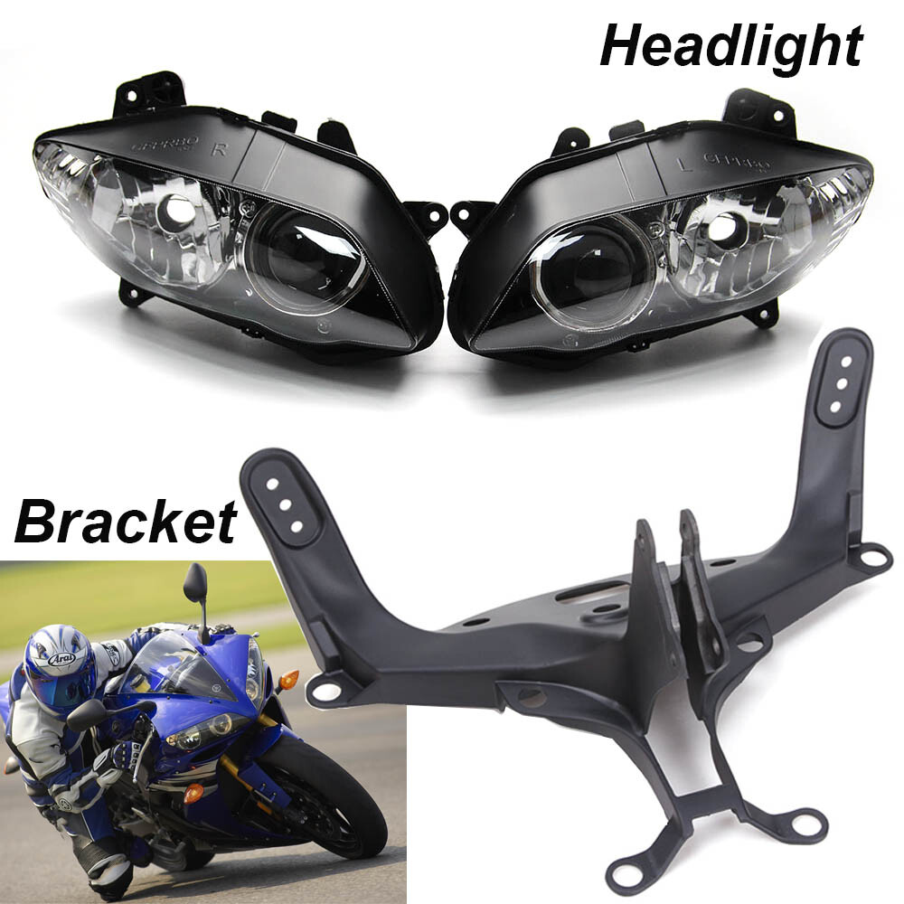 LED ヘッドライト オートバイのヘッドライト ヘッドランプ ヘッドライト ヘッドランプ ヘッドライトアセンブリ にとって YZF- バイク用ヘッドライト  YZF-R15 オートバイフロントヘッドライトアセンブリヘッドランプ YZF R15 バージョン 2.0 20 オートバイ 用フロント ... に適合するYZF 600 に適合するYZF-R6 2003 2004 2005用 オートバイのヘッドライトアセンブリ トライト バイ
