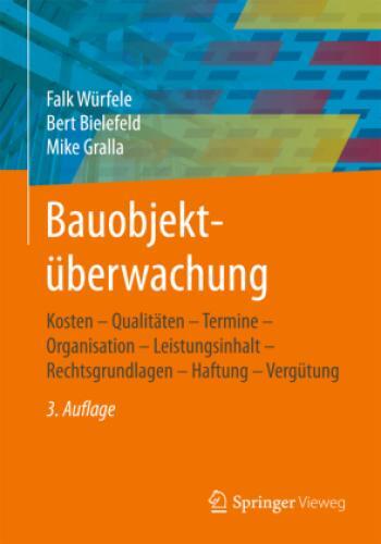 Thumbnail - Bauobjektüberwachung Kosten - Qualitäten - Termine - Organisation -