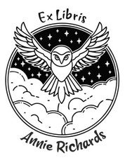 Custom Ex Libris Hand Held Embosser-Custom Embosser-Custom Name Owl logo Embosse