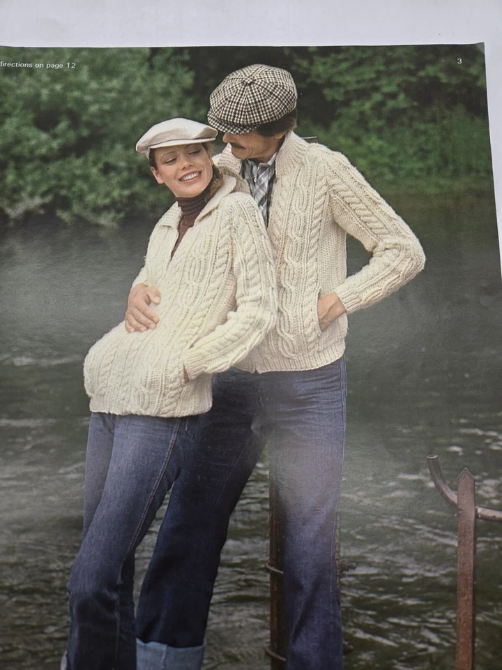 1989 Aran Irish Fisherman Knits for All the Family Pattern Magazine Brunswick - Image 3 of 4