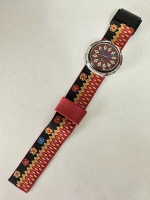 PWM101 Swatch - 1993 Pop Buchara Flowers Classic Swiss Made