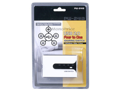4 PC to 1 USB 2.0 Device ABCD Switch Box (Manual)  40241A