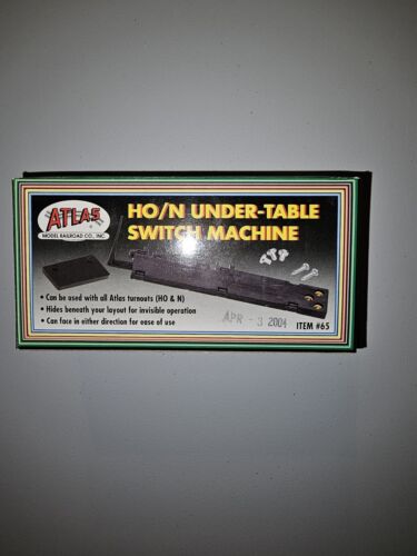 Atlas #65 Under Table Switch Machine for HO or N Scale Turnouts