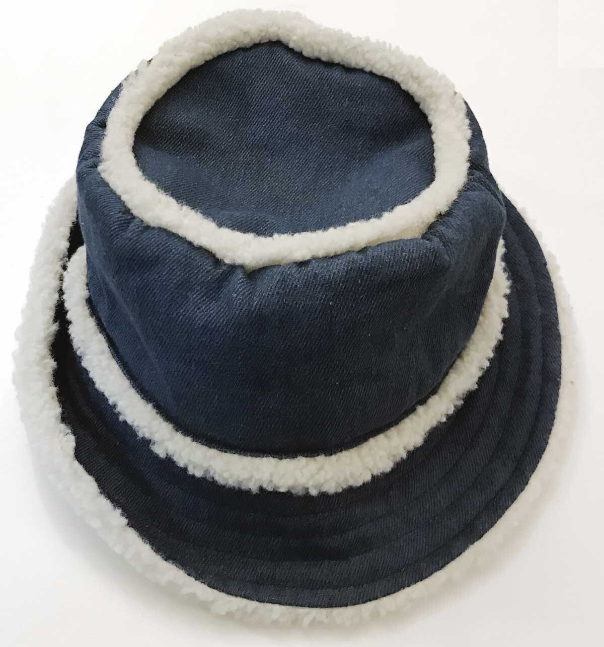 Unisex Denim Bucket Hat with Boonie Brim One Size Fits All-image