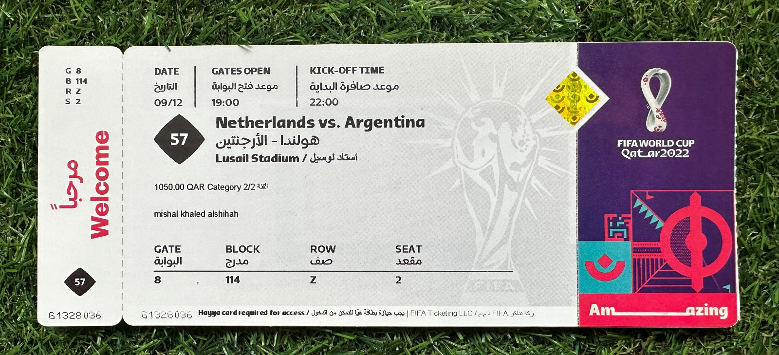 FIFA World Cup Qatar 2022 - Match 57 - Netherlands v Argentina - Mint Condition