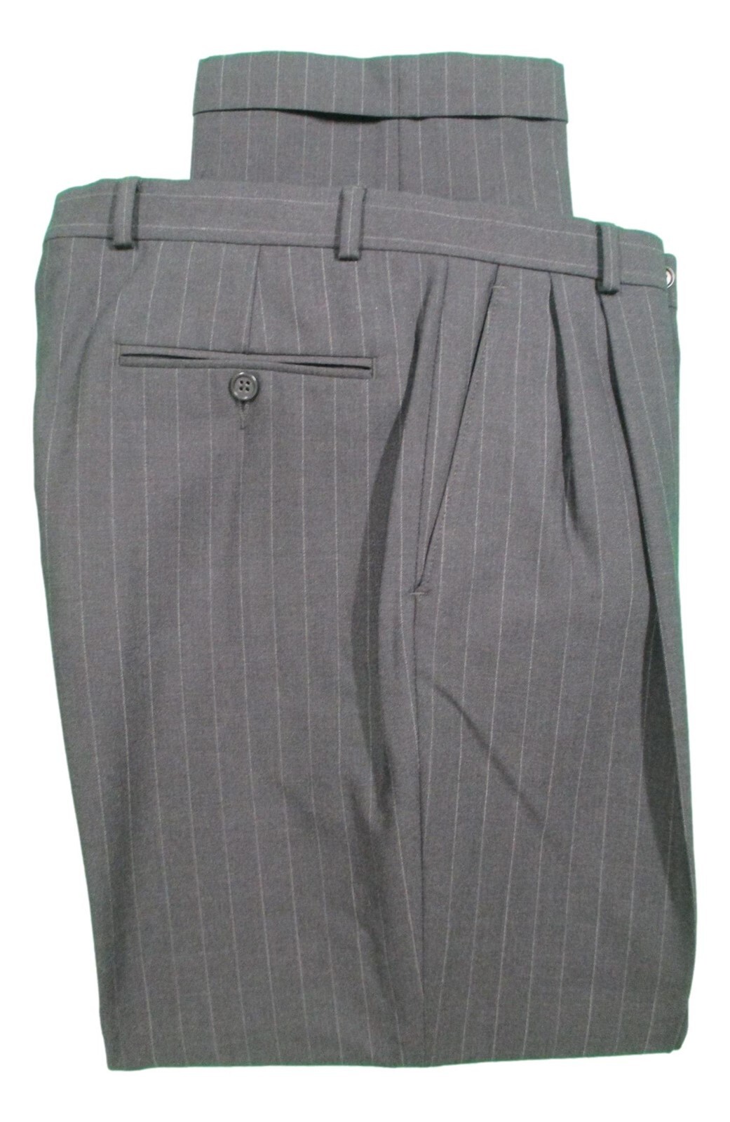 Brooks Brothers 346 Mens Grey Stripe 2 Btn Wool Suit 39R image 6