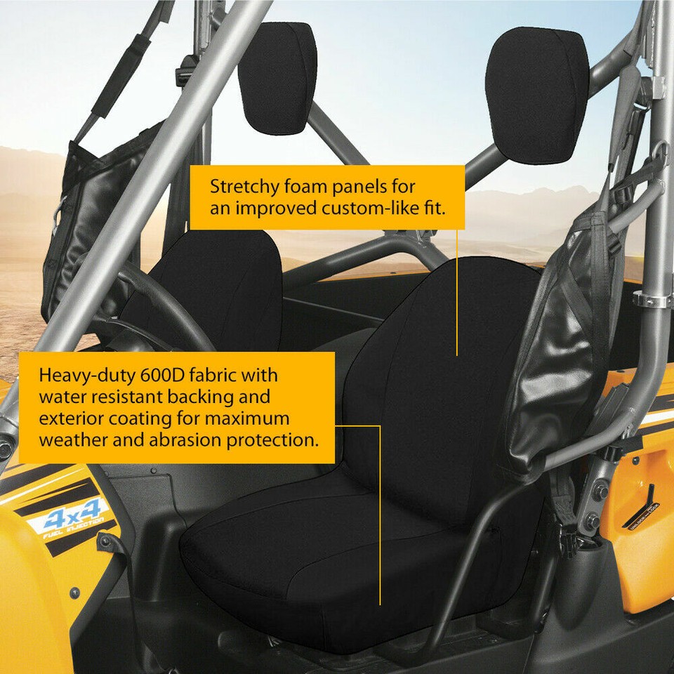 Yamaha Rhino Cup Holder Black Vinyl Bucket Seats For Yamaha Rhino 450/660/700 - Pair, Part SU-310000BK | 1-Year Warranty Yamaha Rhino Parts - Foto 8