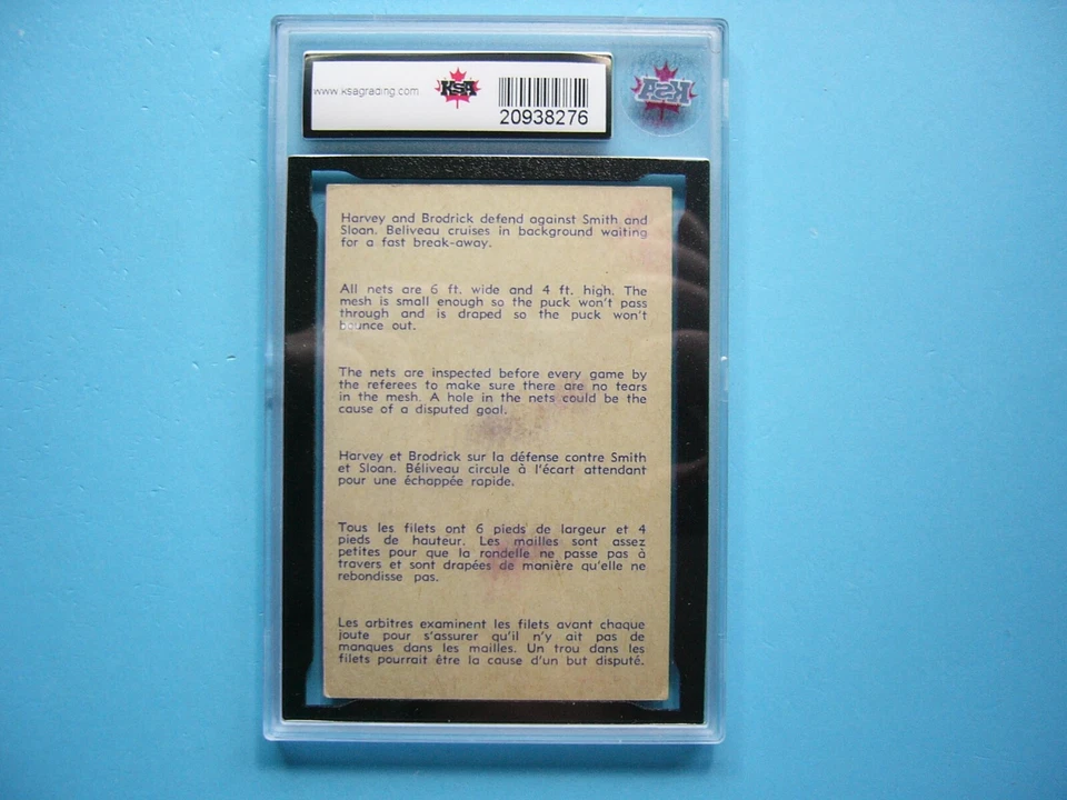 1957/58 PARKHURST CARD #23 DOUG HARVEY JEAN BELIVEAU IA KSA 6 EXNM SHARP+ PARKIE - Image 2 of 4