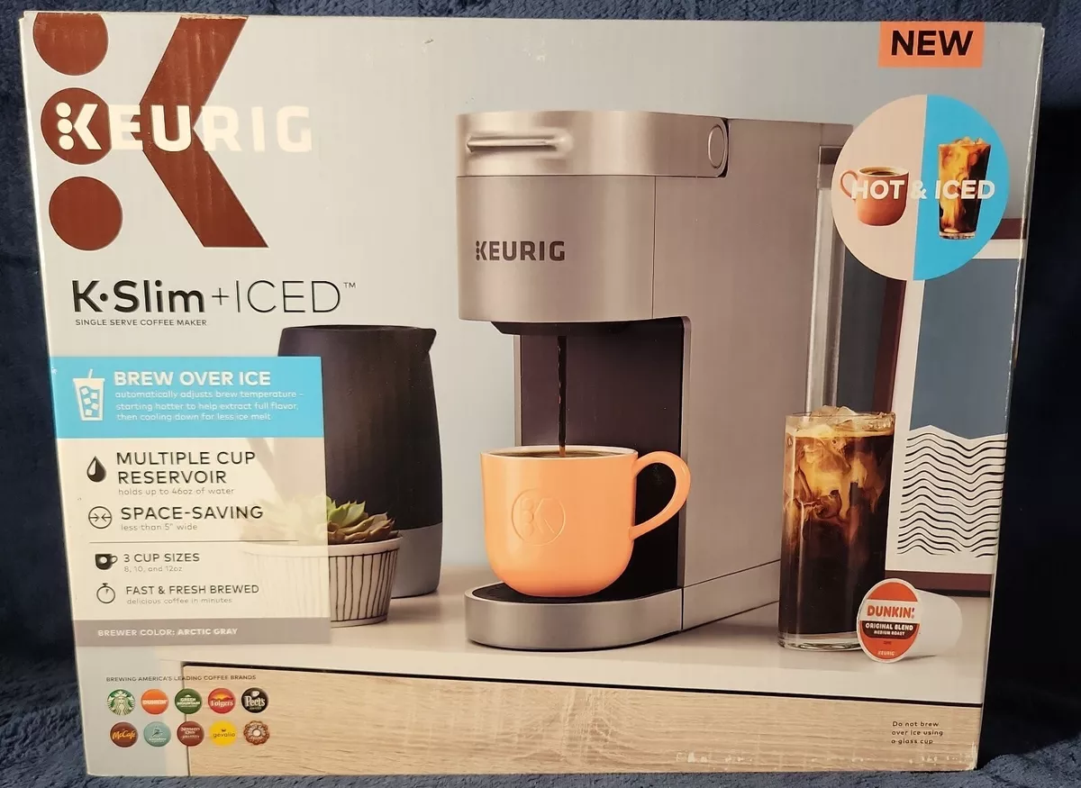 💥 Keurig K-Slim + ICED Coffee Maker - Gray‼️Used 611247394274