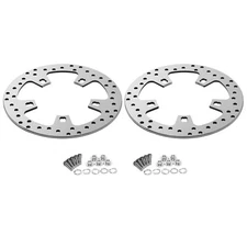 Polished Enforcer 11.5 Front Brake Rotors Bolts for Harley Road King FLHR 00-07