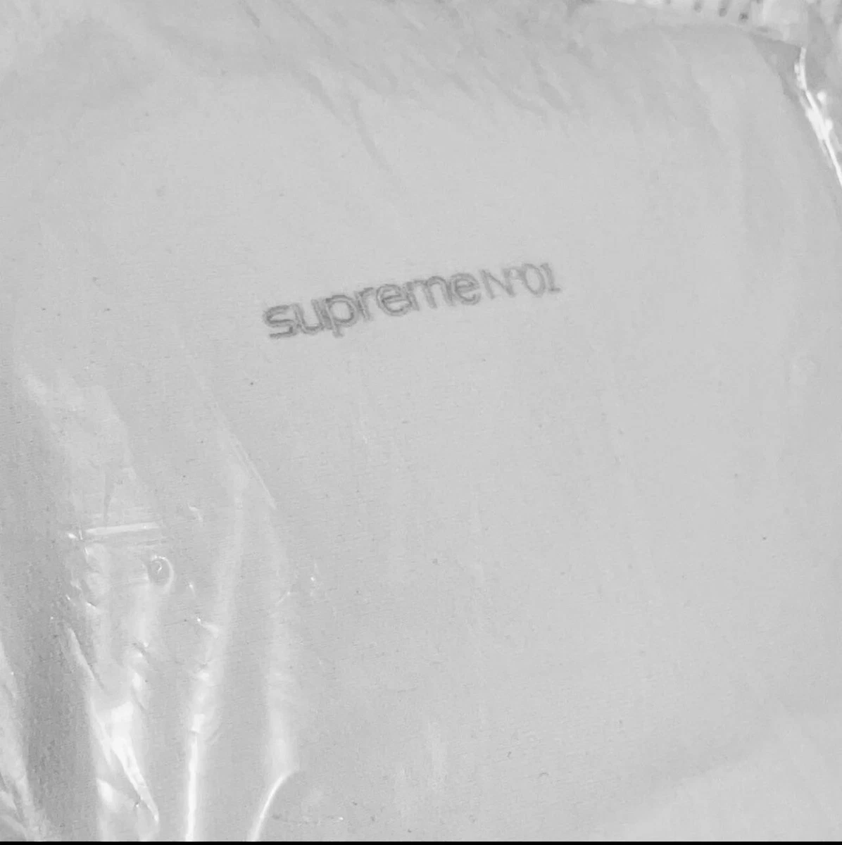 AUTHENTIC Supreme Number One Hooded Sweatshirt Natural - XL
