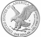 Proof 2021-W, Type2 American Silver Eagle Silver Dollar With COA — photo 2