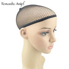 10pcs Black Wig Mesh Caps, Closed End Hair Mesh Net for Long Short Straightened