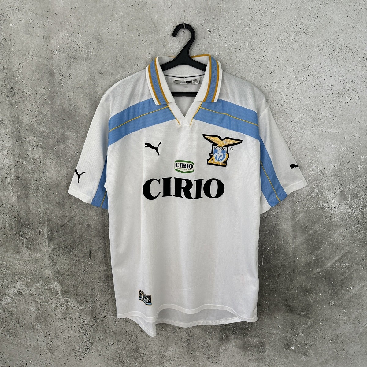 SS LAZIO 1999 2000 CENTENARY AWAY FOOTBALL SHIRT PUMA JERSEY