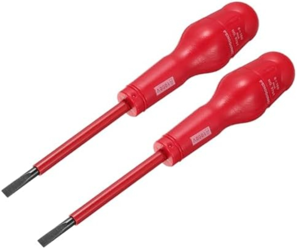 Set 2 Cacciaviti Isolati 1000V QUARKZMAN 6mm - Acciaio CR-V Professionale
