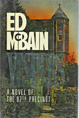 Ed McBain Vespers Signed 1st Edition 1990 Hardcover Dust Jacket 1st Printing