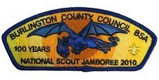 Burlington County NJ 100 Years National Scout Jamboree 2010 JSP BLMY Bdr (SA869)