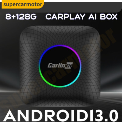 Android Auto Carplay 8+128G Android13.0 LED AI Box Players Wireless For Toyota