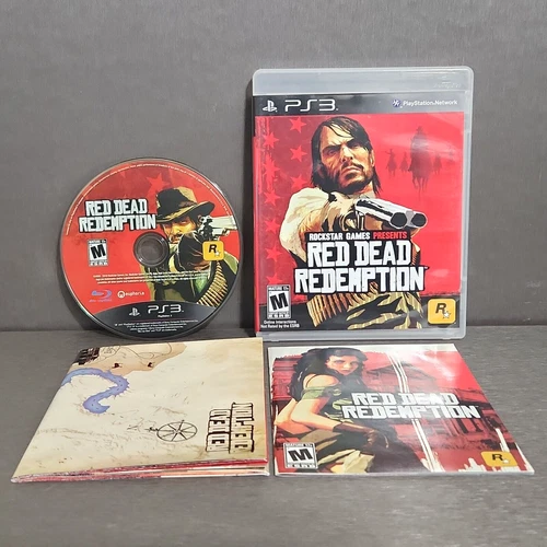 Red Dead Redemption PlayStation 3 PS3 Complete Video Game w/Map