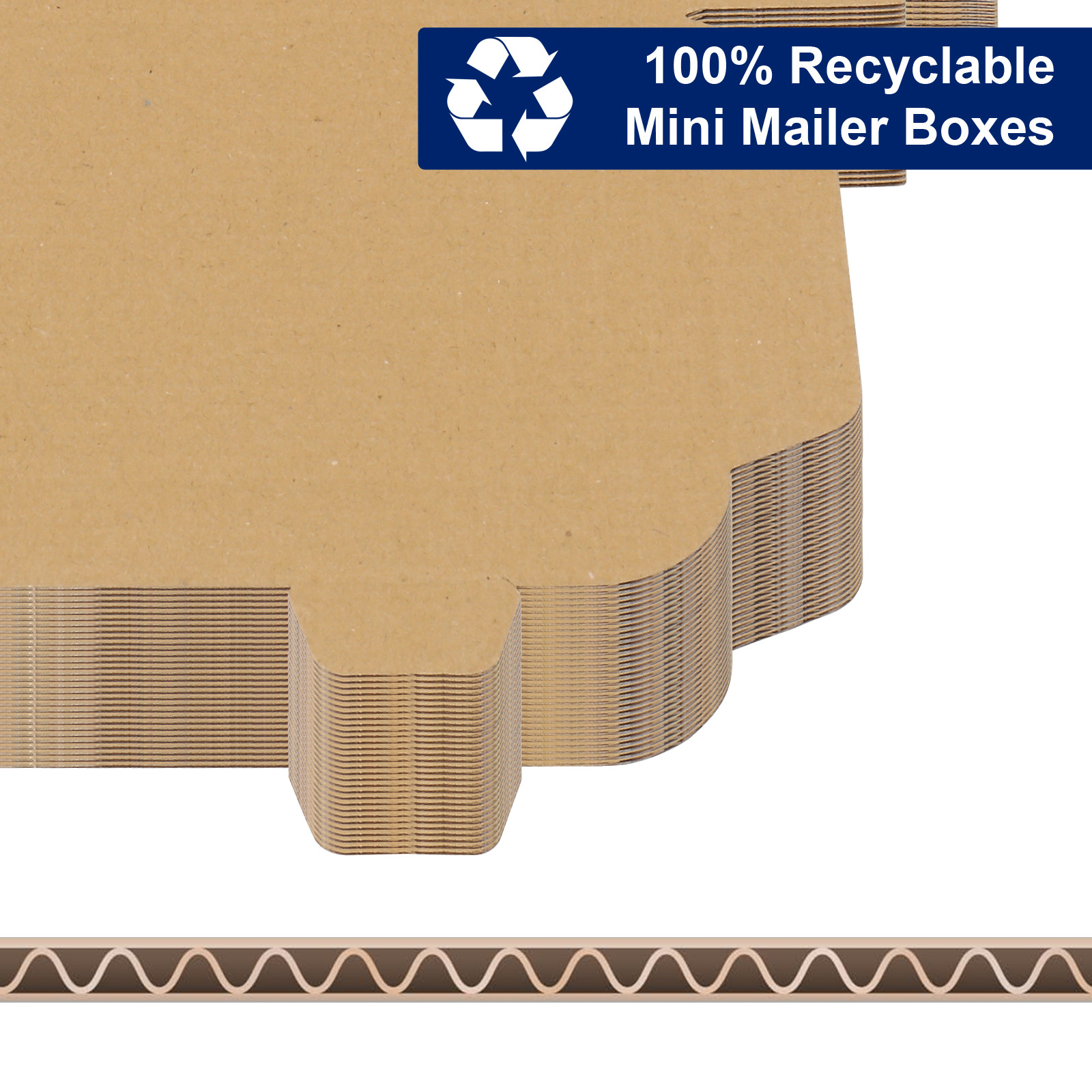 50 8x4x1 Cardboard Paper Boxes Mailing Packing Shipping Box Corrugated Carton