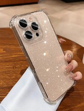 Luxury Glitter Clear Phone Case Shockproof Lens Protect for iPhone 17