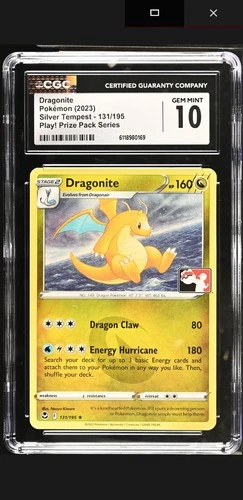 Dragonite 131/195 2023 Silver Tempest Play! Prize Pack CGC 10