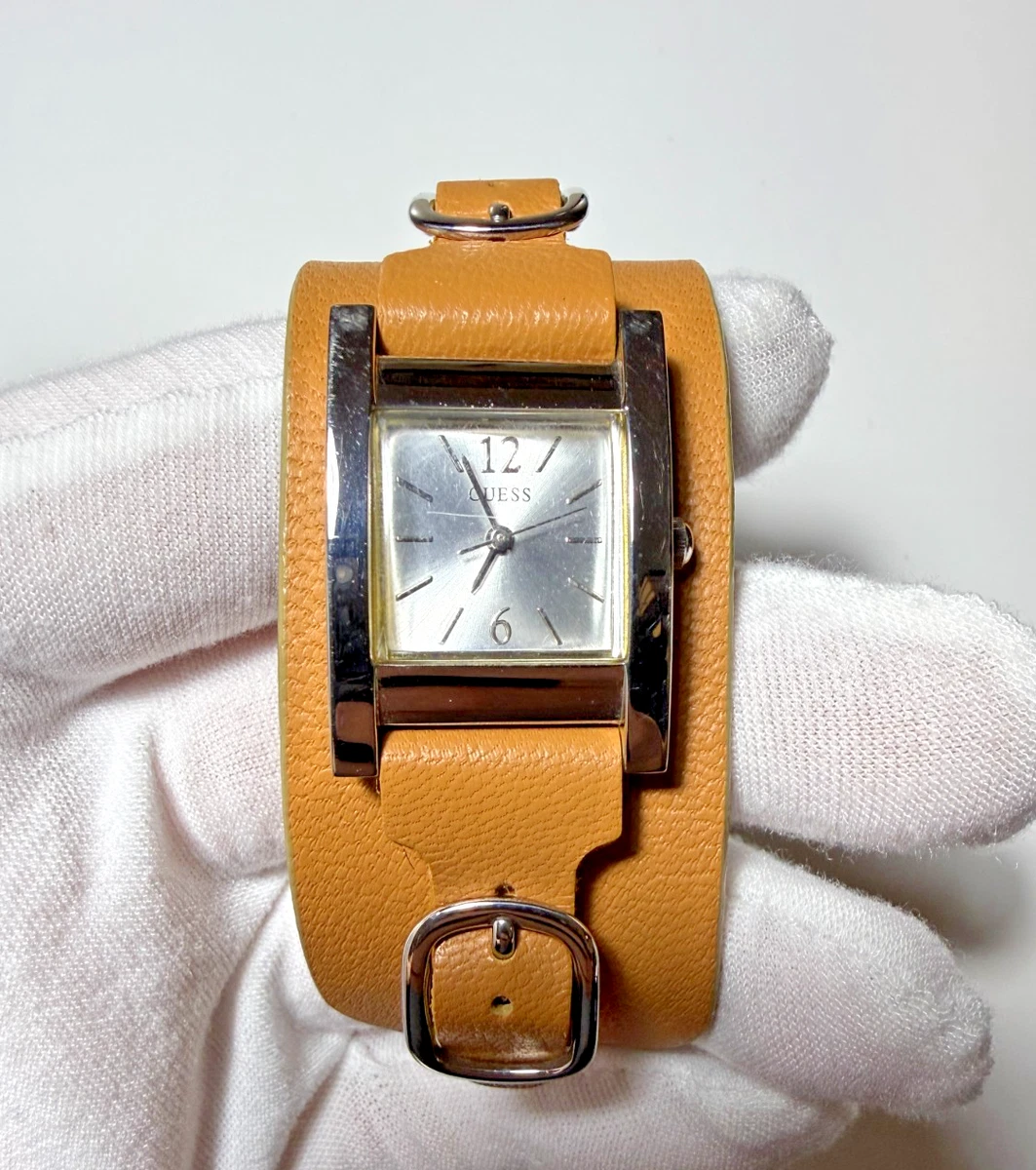 GUESS Leather Band Square Wristwatches for sale - eBay display picture 1