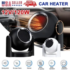 Portable Electric Car Heater 12V 120W Heating Fan Defogger Defroster Demister US