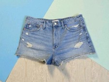Madewell Relaxed Denim Shorts in Renfield Wash Destructed Edition Size 31