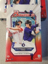 2026 BOWMAN BASEBALL JUMBO HOBBY BOX 3 AUTOGRAPHS & Chrome Cards Packs Ships NOW