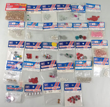 Lot 28 Packs WESTRIM CRAFTS Sewing Craft Accessories Faux Jewels Beads Sequins