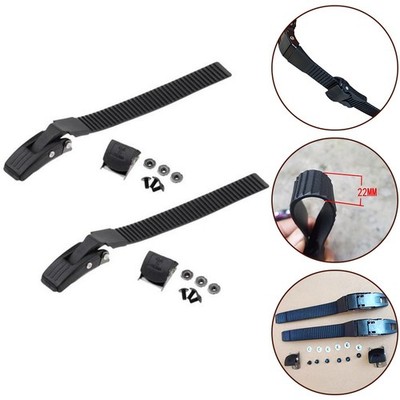 Premium Inline Skate Buckle Strap Set inkl. Klemmschrauben Mutter 2er Pack