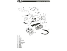 Replacement screen mechanism cover for motorcycle helmet DUNLOP VAS-V SYSTEM