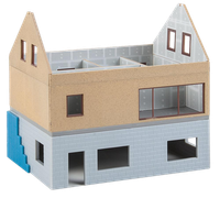 H0 / Faller 130559, Haus Im Bau, Kurz Vor Dem Richtfest! Fertighaus Im Aufbau