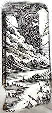 10 ozt 999 Fine Silver Art Bar- ARES - ADAMO TECHNE - Limited Edition 104.90 per troy oz