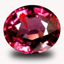 1.36 ct AAA Outstanding Oval Shape 7 x 6 mm Pinkish Red Rhodolite Garnet