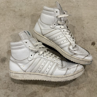 #ad Adidas Mens Top Ten Hi Clean Classic Collection Cloud White Size 10 FW4145 $39.99