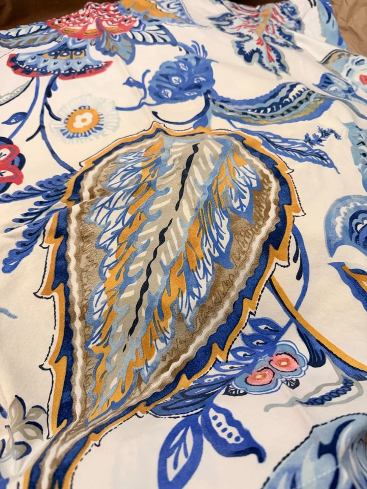 FUNDA NÓRDICA POTTERY BARN Merion Palampore Paisley Completa/Reina con 2 FUNDAS DE ALMOHADA Foto 3 de 4