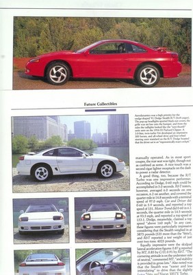 1991-1992 DODGE STEALTH R/T TURBO 3 page Article GT3