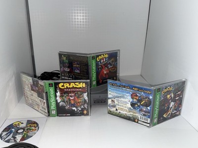 Crash Bandicoot Lot 4 GAMES 1 Loose Crash Team Racing PS1  Tested & Working