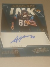 allen hurns signed card autographed nfl football rookie rc #ed numbered /99 jags. rookie card picture