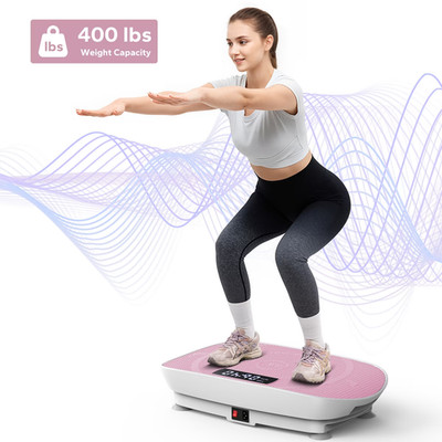MERACH Vibrationsplatten Trainingsgerät für Ganzkörpertraining Fernbedienung BT