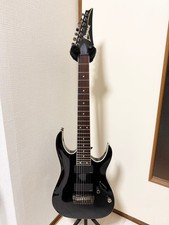 Chitarra elettrica Ibanez RGA7 nera EMG 7 corde Japan S/N I100727418 e custodia